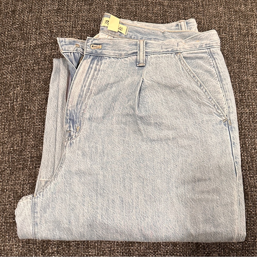 Madewell Harlow Wide Leg Jean Light Blue Denim